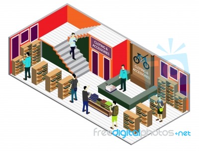 Illustration Of Info Graphic Interior  Room Concept Stock Image