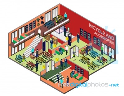 Illustration Of Info Graphic Interior  Room Concept Stock Image