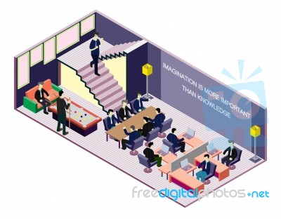 Illustration Of Info Graphic Interior  Room Concept Stock Image