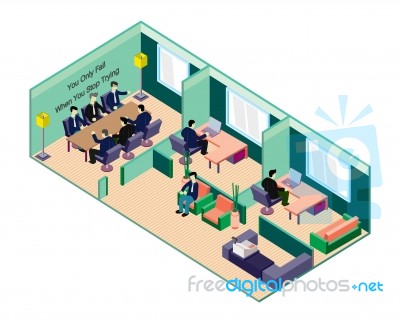 Illustration Of Info Graphic Interior  Room Concept Stock Image