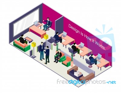 Illustration Of Info Graphic Interior  Room Concept Stock Image