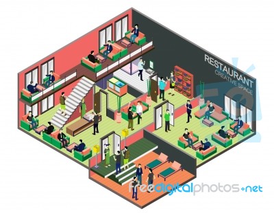 Illustration Of Info Graphic Interior  Room Concept Stock Image