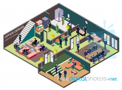 Illustration Of Info Graphic Interior  Room Concept Stock Image