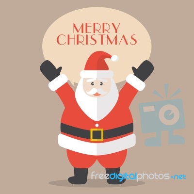 Illustration Of Santa Claus Stock Image