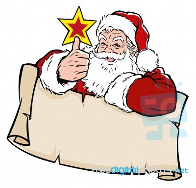 Illustration Of Santa Claus Stock Image