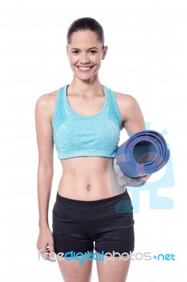 I'm Ready For My Daily Workout! Stock Photo