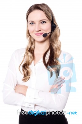 I'm Your New Customer Support Manager! Stock Photo