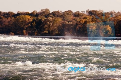 Image Of An Amazing Niagara River At Fall Stock Photo