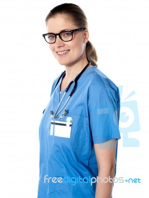 Image Of An Exprienced Physician Stock Photo