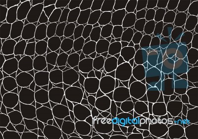 Image Of Black Crocodile Skin Texture Stock Image