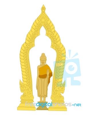 Image Of Buddha Thai Art Stock Image