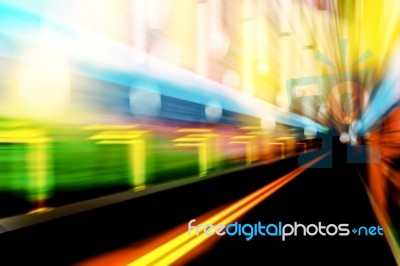 Image Speed In The City Stock Image