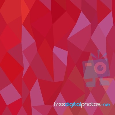 Imperial Purple Cadmium Red Abstract Low Polygon Background Stock Image