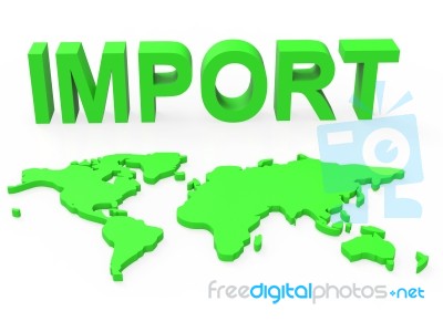 Import Global Shows Buy Abroad And Worldly Stock Image