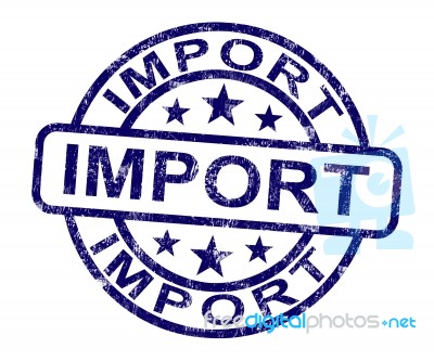 Import Stamp Stock Image