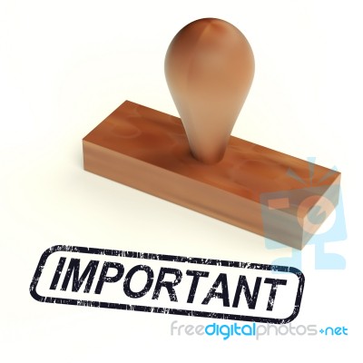 Important Rubber Stamp Stock Image