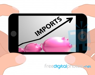 Imports Arrow Displays Buying And Importing International Produc… Stock Image