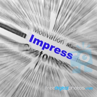 Impress Sphere Definition Displays Satisfactory Impression Or Ex… Stock Image