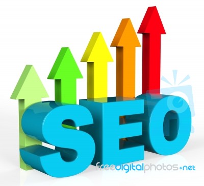 Improve Seo Shows Gathering Data And Advancing Stock Image