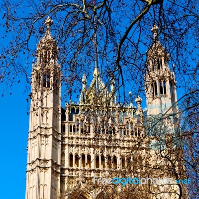 In London Old Historical    Parliament Glass  Window    Structur… Stock Photo