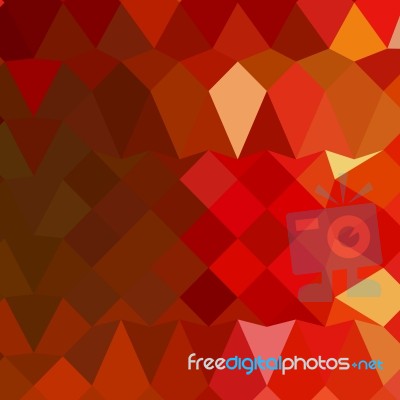 Incardine Red Abstract Low Polygon Background Stock Image