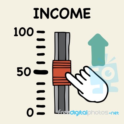 Income Scale Stock Image