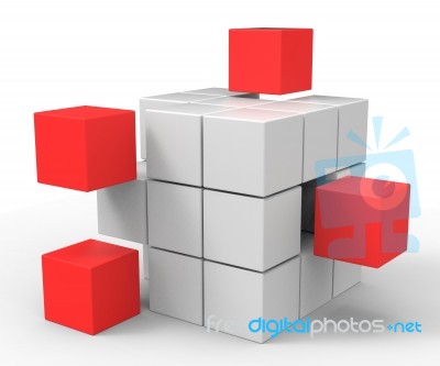 Incomplete Puzzle Showing Achievement Or Completion Stock Image