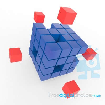 Incomplete Puzzle Showing Finishing Or Completion Stock Image