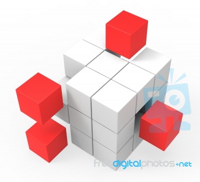 Incomplete Puzzle Shows Achievement Or Completion Stock Image