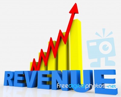 Increase Revenue Represents Business Graph And Advancing Stock Image