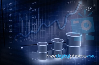 Increasing Price Of Oil Concept Stock Image