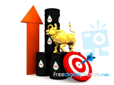 Increasing Price Of Oil Concept Stock Image