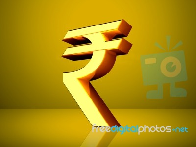 Indian Rupee Concept Stock Image