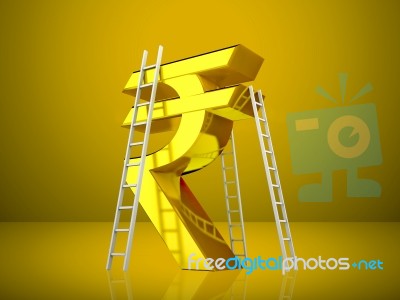 Indian Rupee Concept Stock Image