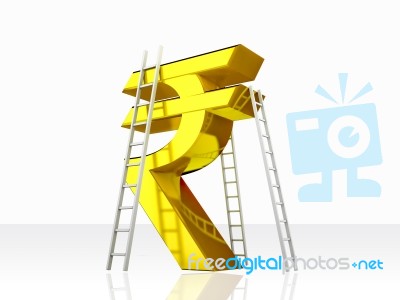 Indian Rupee Concept Stock Image