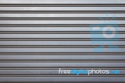 Industrial Aluminum Door Texture Stock Photo