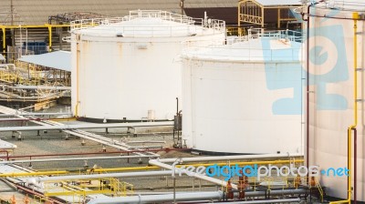 Industrial Oil In Petrochemical For Background Stock Photo