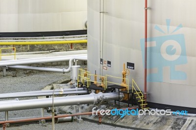 Industrial Oil In Petrochemical For Background Stock Photo