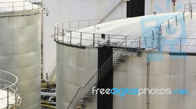 Industrial Oil In Petrochemical For Background Stock Photo