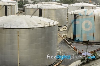 Industrial Oil In Petrochemical For Background Stock Photo