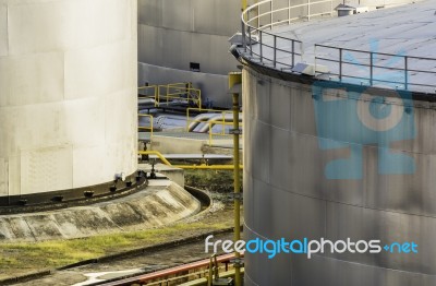 Industrial Oil In Petrochemical For Background Stock Photo