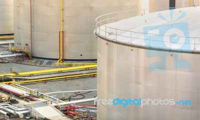 Industrial Oil In Petrochemical For Background Stock Photo