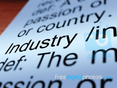 Industry Definition Stock Photo