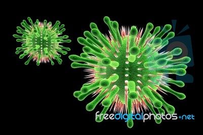 Influenza Virus Stock Image