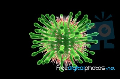 Influenza Virus Stock Image