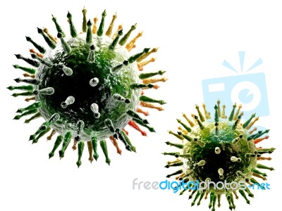 Influenza Virus Stock Image