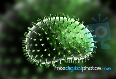 Influenza Virus Stock Image