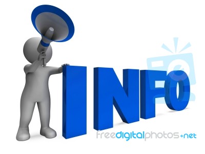 Info Announcement Shows Information Inform And Faq Stock Image