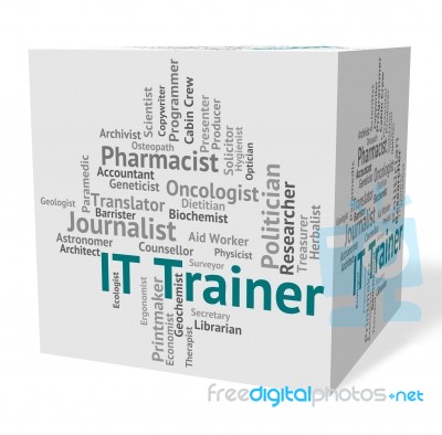 Information Technology Means It Trainer And Communication Stock Image