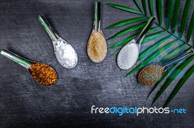 Ingredients And Condiment Stock Photo